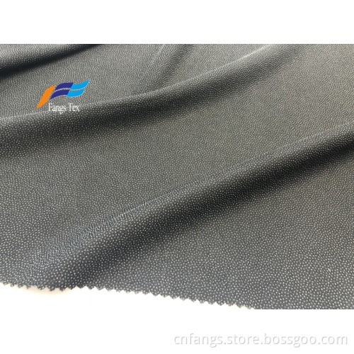 Jacquard Dots Polyester Linings Adhesive Black Abaya Fabric